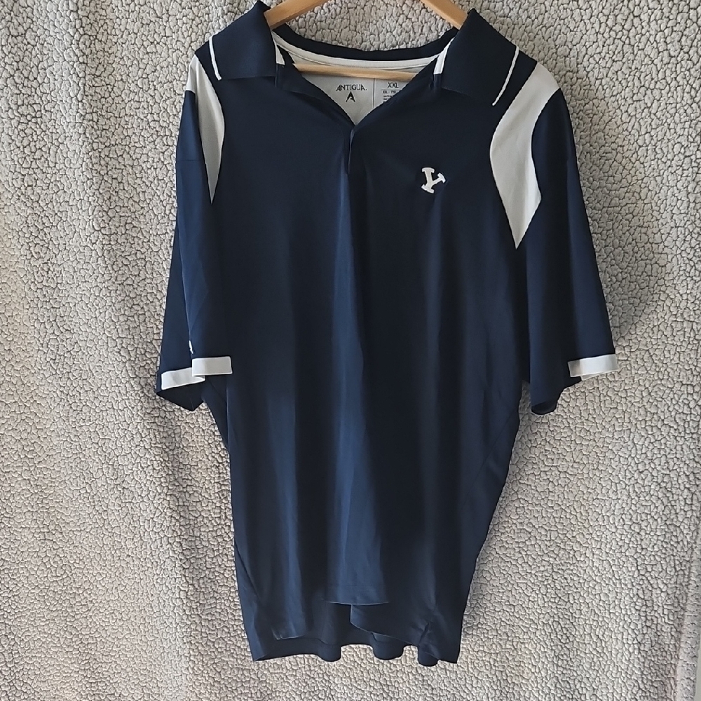 Antigua Navy Polo with Cream Details Size XXL
